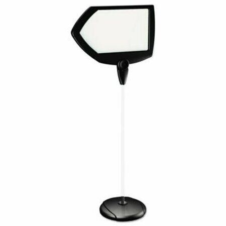 BI-SILQUE MasterVisi, Floor Stand Sign Holder, Arrow, 25x17 Sign, 63in High, Black Frame SIG01010101